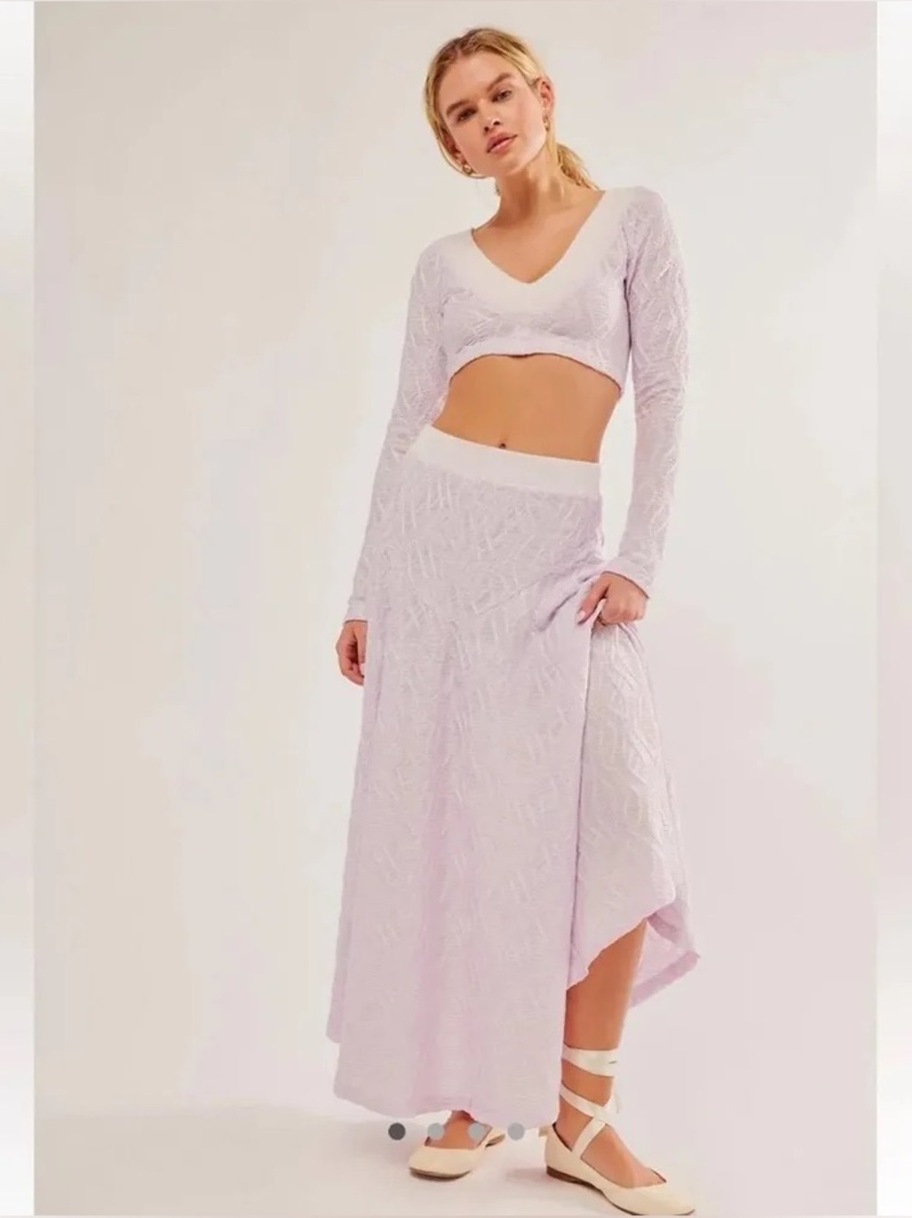 Free People Oakley‎ Skirt Set in Lilac XL